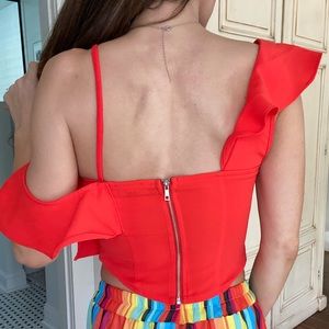 Ruffle top from lulus